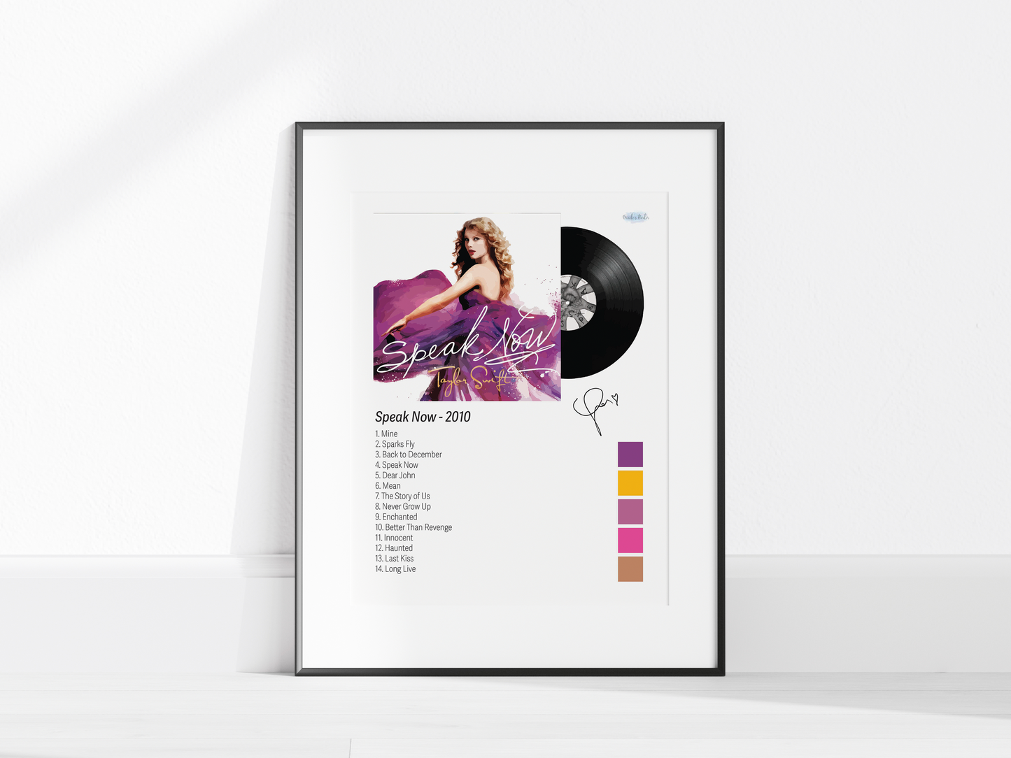 Speak Now Illustrated Color Poster (Digital Download)