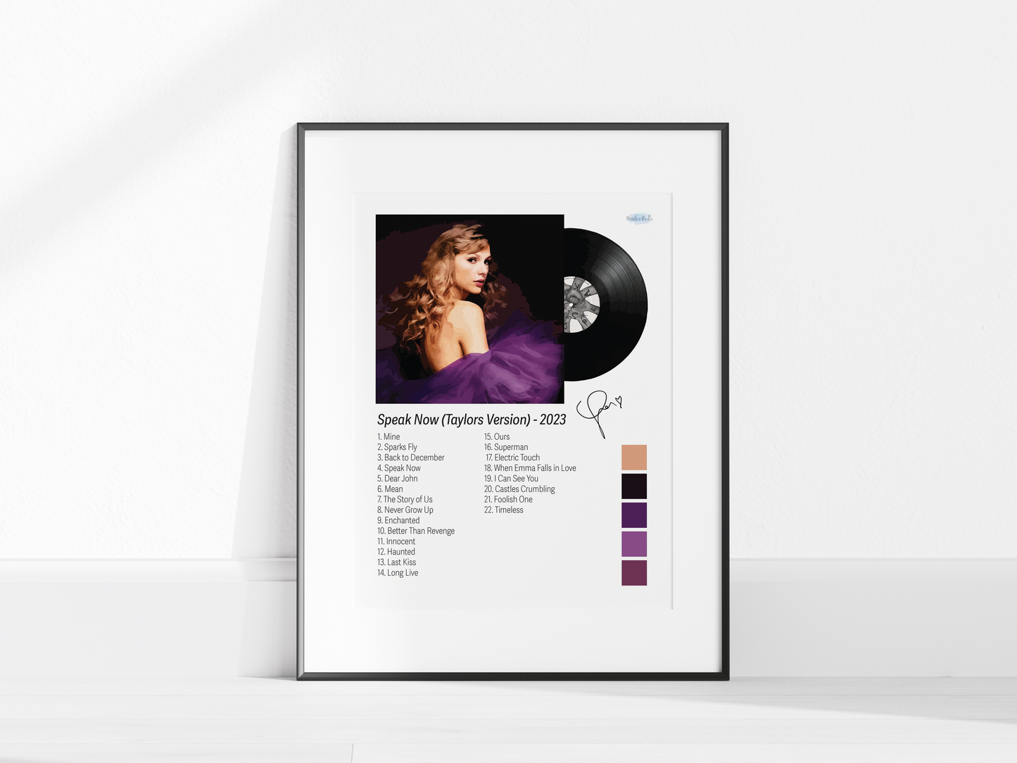 Speak Now (Taylor’s Version) Illustrated Color Poster (Digital Download)
