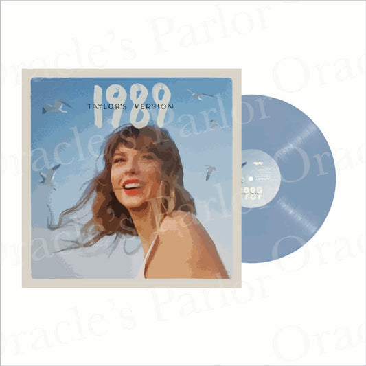 1989 (Taylor’s Version) Crystal Skies Blue Vinyl With Cover – Mini Illustrated Sticker