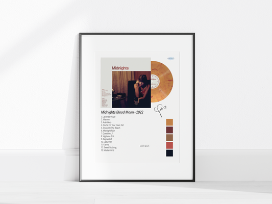 Midnights – Blood Moon Edition Illustrated Color Poster (Digital Download)