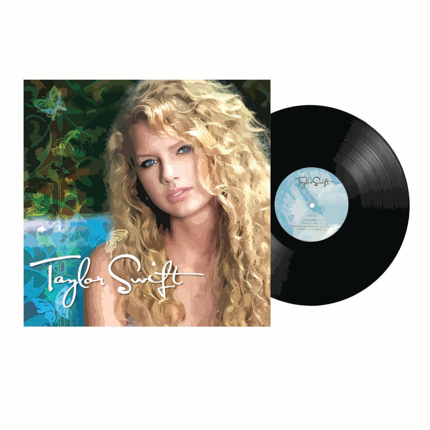 Debut Standard Black Vinyl With Cover – Mini Illustrated Sticker