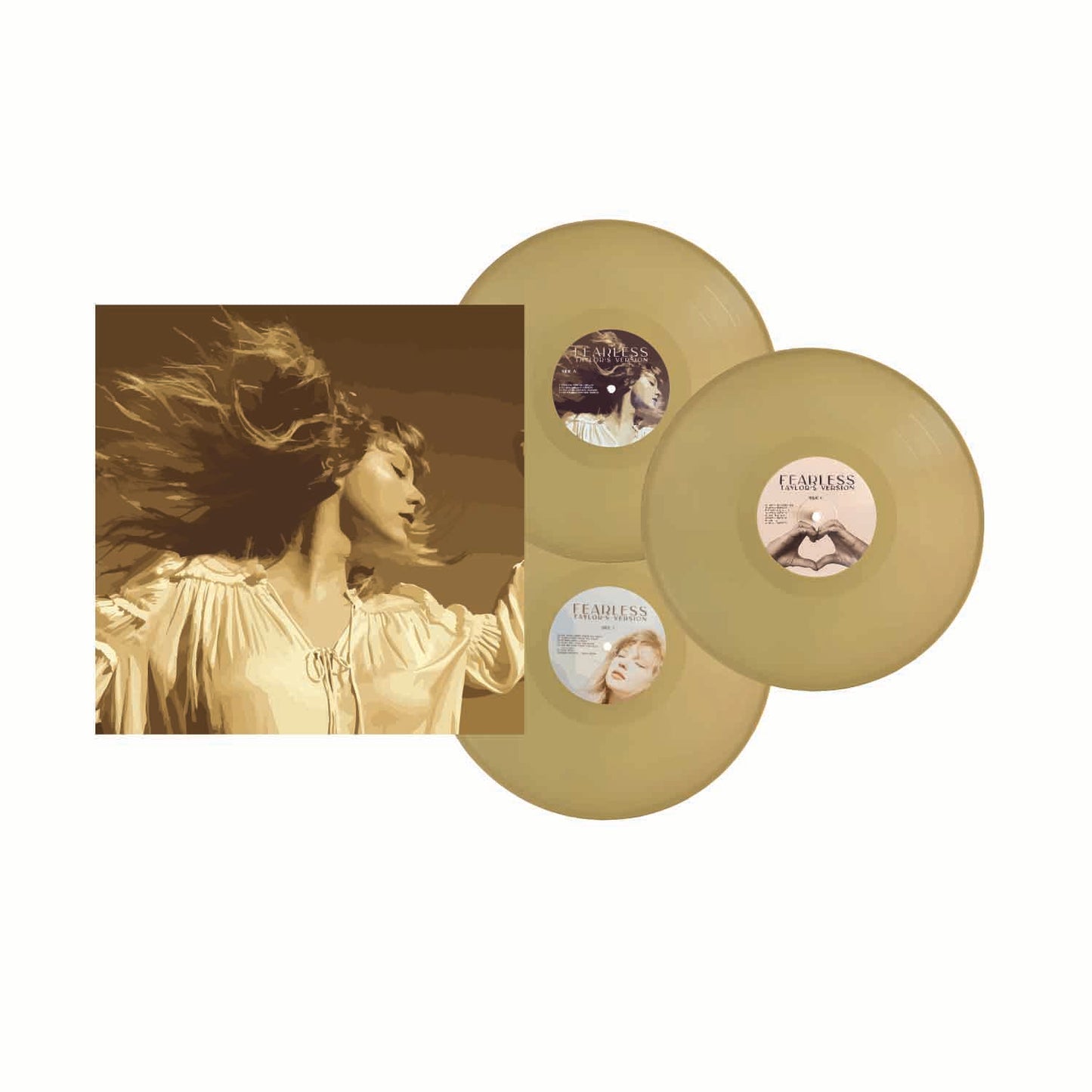 Fearless (Taylor’s Version) Gold Vinyl With Cover – Mini Illustrated Sticker Set
