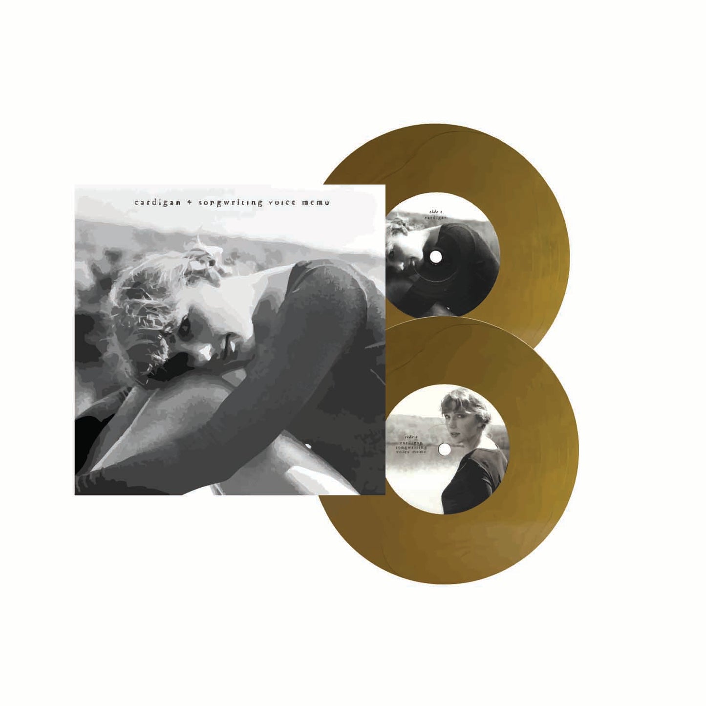 Folklore “Cardigan and Memo” Vinyl With Cover – Mini Illustrated Sticker (7 inch vinyl Inspired)