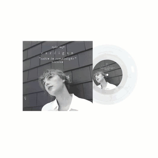 Folklore “Cardigan (Cabin in Candlelight)” Vinyl With Cover – Mini Illustrated Sticker (7-Inch Single)