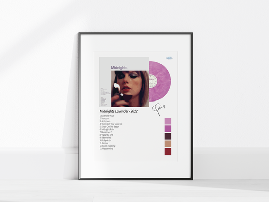 Midnights – Lavender Edition Illustrated Color Poster (Digital Download)