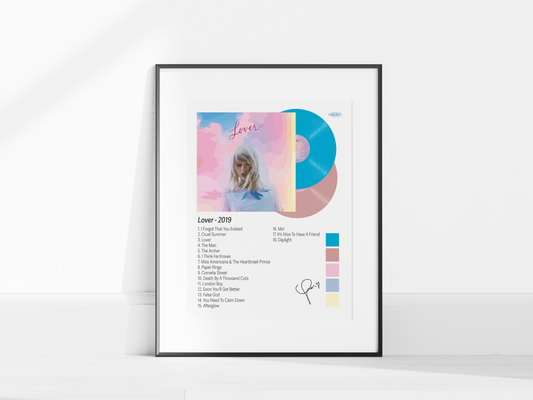 Lover Illustrated Color Poster (Digital Download)