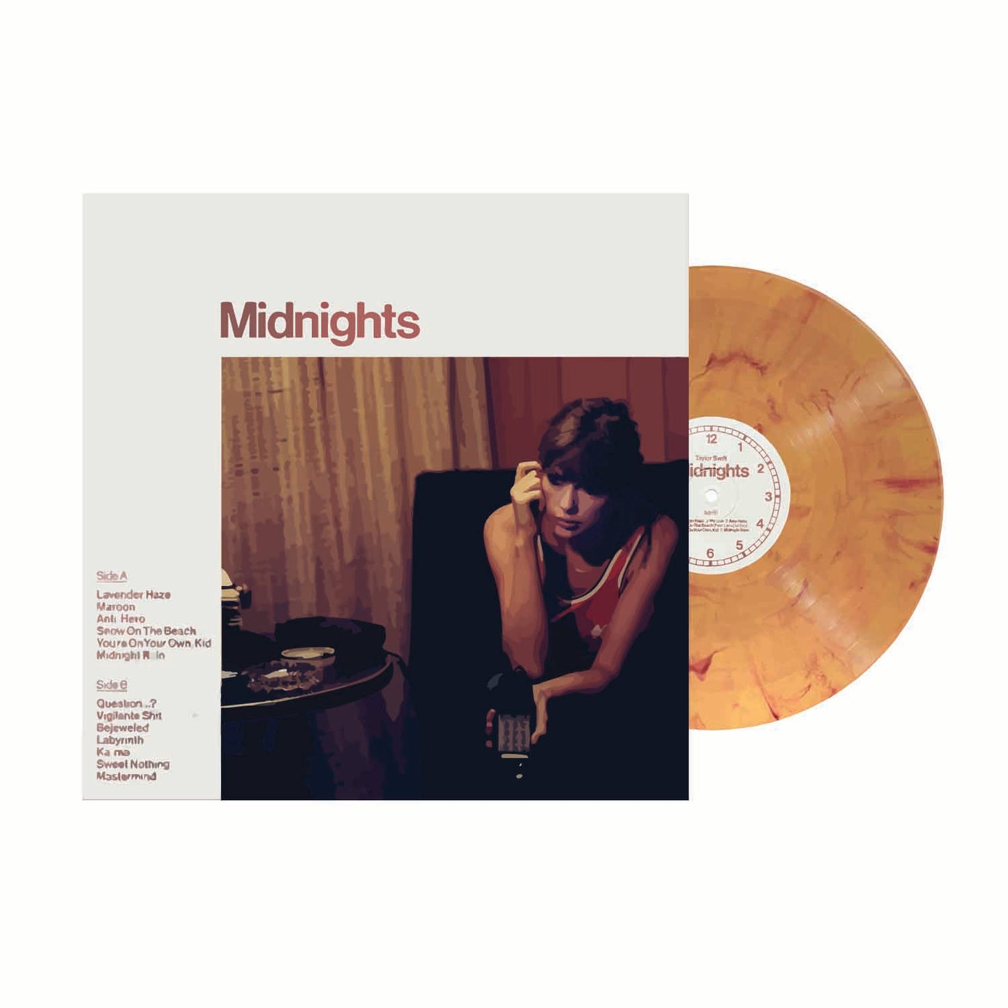 Midnights “Blood Moon” Vinyl With Cover – Mini Illustrated Sticker
