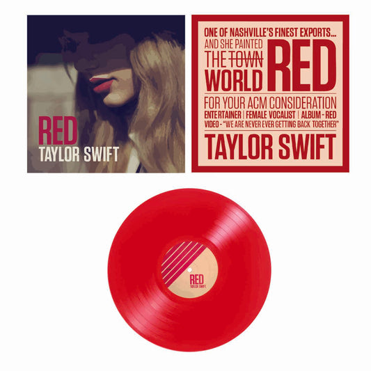 Red Target Exclusive Red Vinyl With Cover – Mini Illustrated Sticker Set (with Promo Poster Sticker)