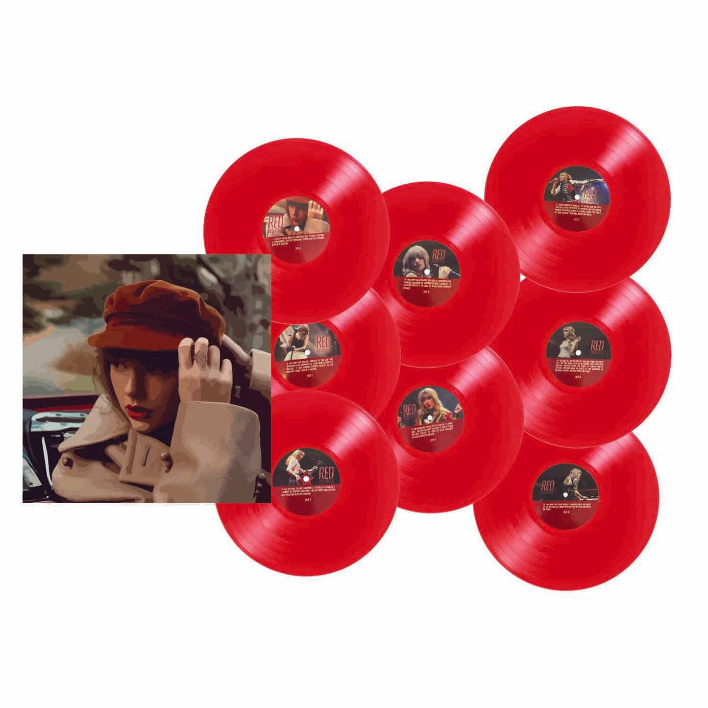 Red (Taylor’s Version) Target Exclusive Red Vinyl With Cover – Mini Illustrated Sticker Set