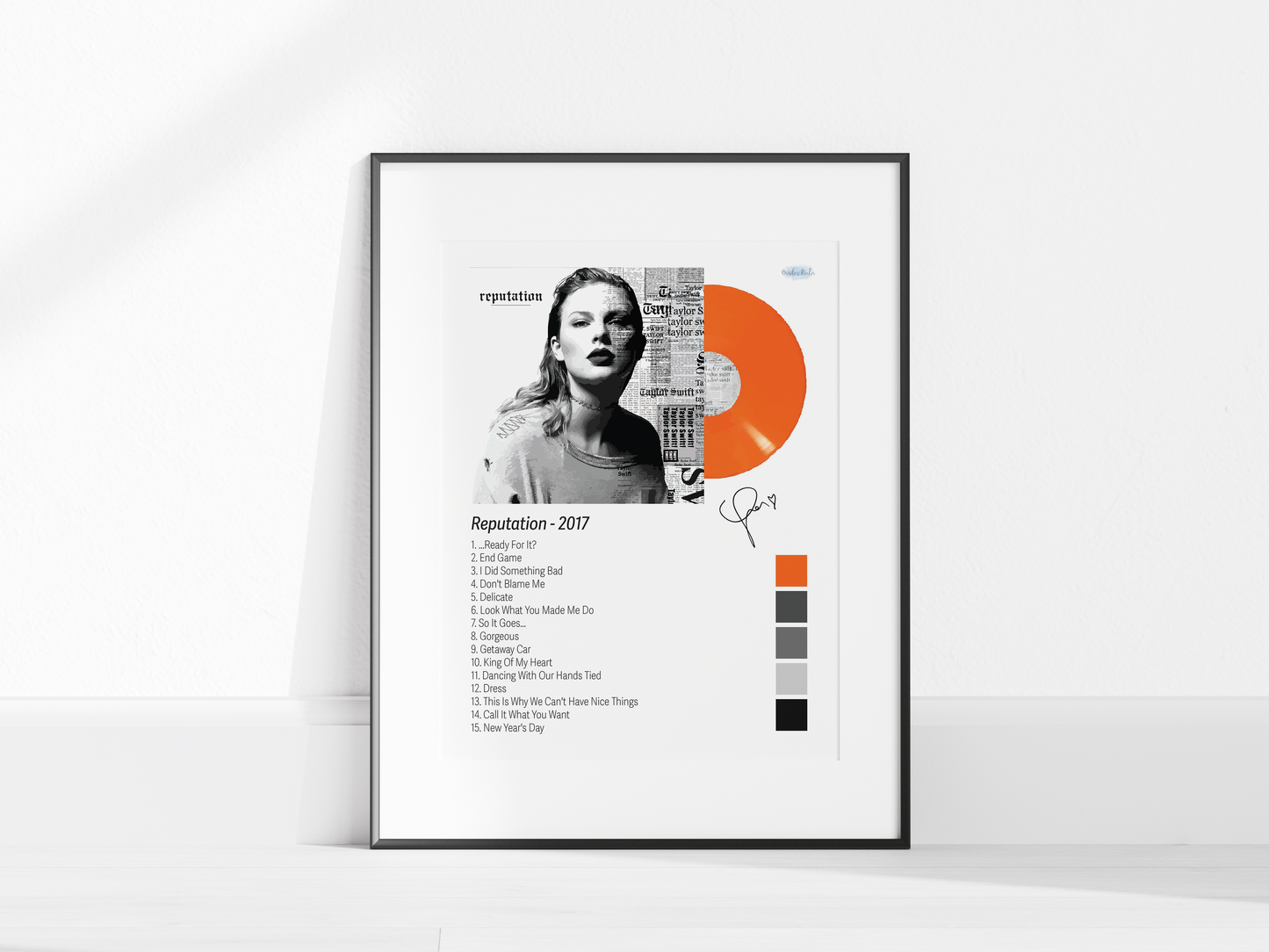Reputation – Orange Edition Illustrated Color Poster (Digital Download)