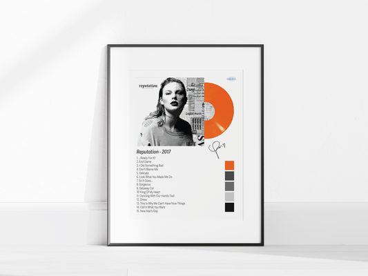Reputation – Orange Edition Illustrated Color Poster (Digital Download)