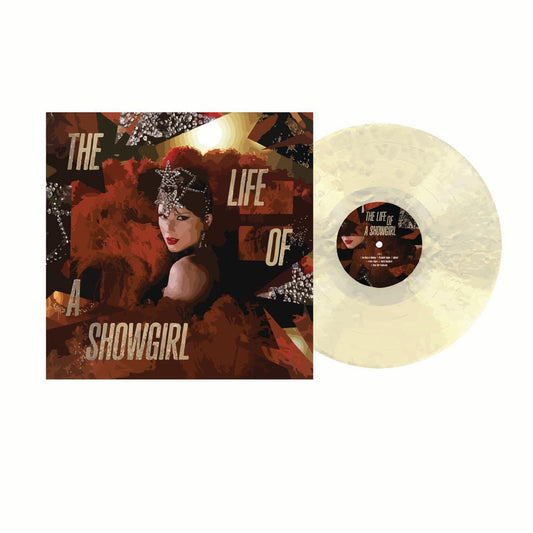 The Life of a Showgirl “The Tiny Bubbles in Champagne” Under Bright Lights Edition Vinyl With Cover – Mini Illustrated Sticker