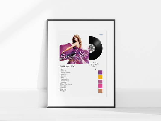 Speak Now Illustrated Color Poster (Digital Download)
