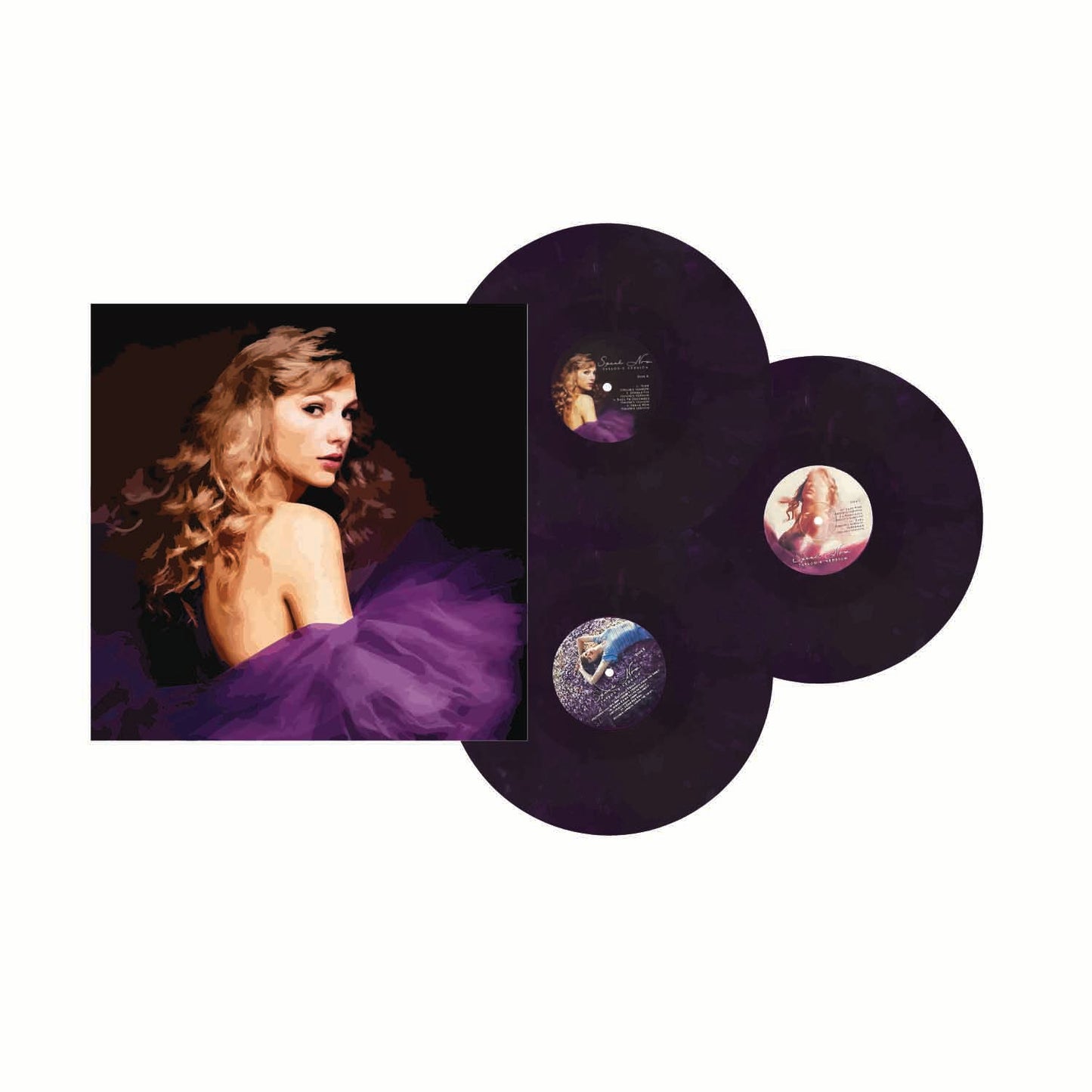 Speak Now (Taylor’s Version) Violet Marbled Vinyl With Cover – Mini Illustrated Sticker Set
