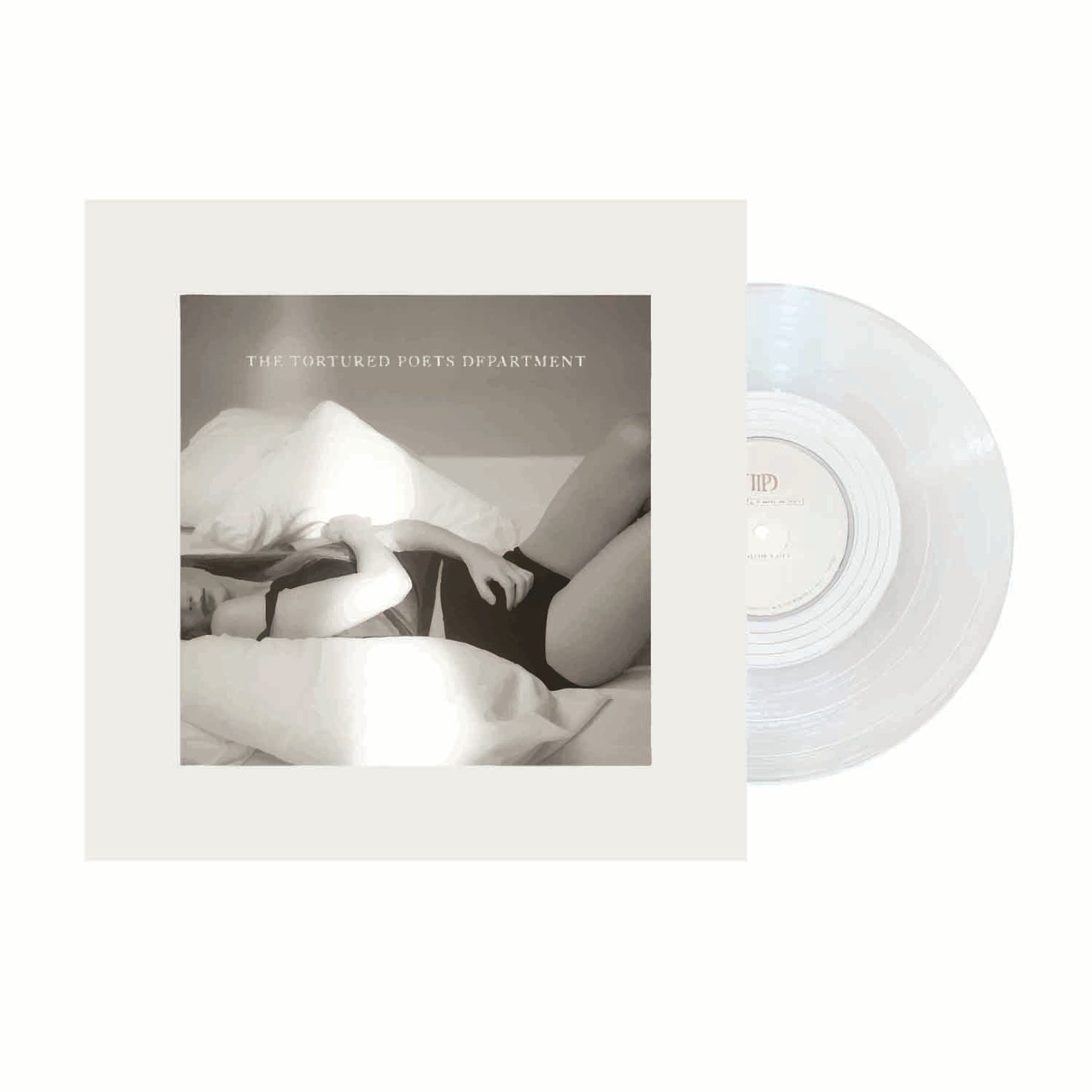 The Tortured Poets Department “The Manuscript” Clear Vinyl With Cover – Mini Illustrated Sticker