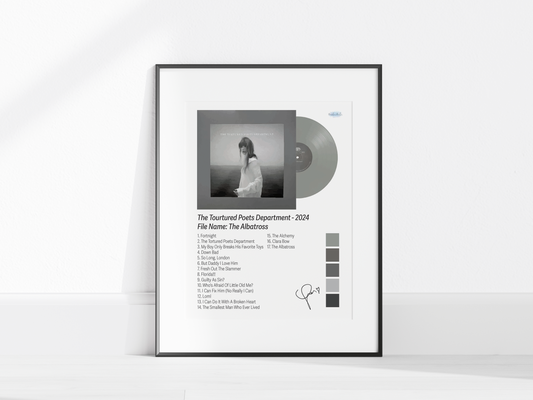 The Tortured Poets Department – The Albatross Edition Illustrated Color Poster (Digital Download)