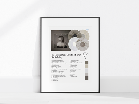The Tortured Poets Department – The Anthology Edition Illustrated Color Poster (Digital Download)
