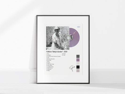 Folklore – Betty’s Garden Edition Illustrated Color Poster (Digital Download)