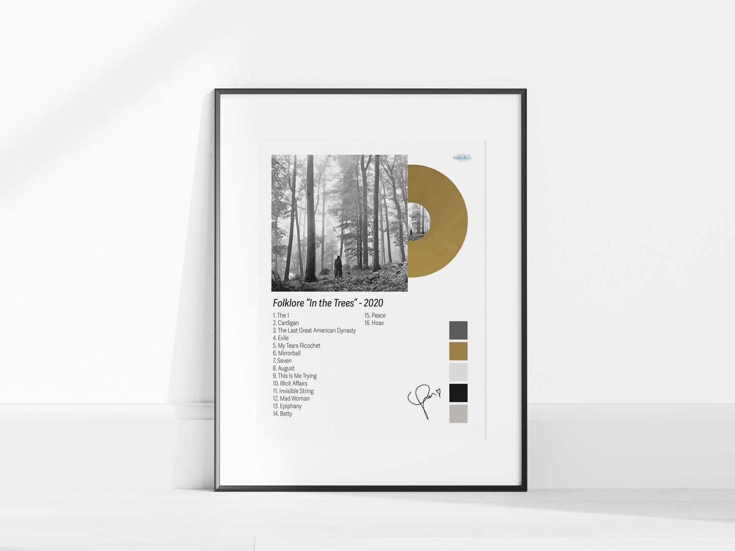 Folklore – In the Trees Edition Illustrated Color Poster (Digital Download)