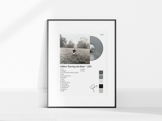 Folklore – Running Like Water Edition Illustrated Color Poster (Digital Download)